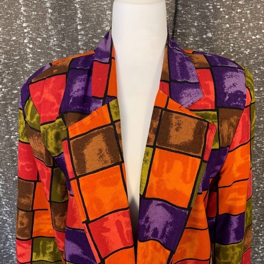 Vintage Options Melrose Patchwork Pattern Colorfu… - image 2